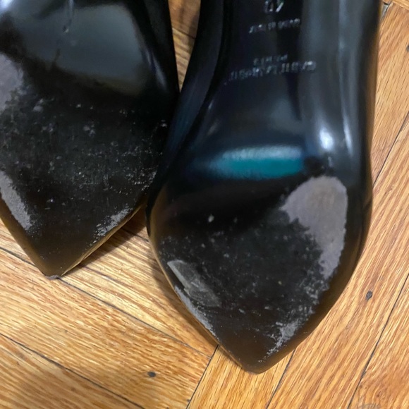 Saint Laurent leather over the knee boots! Sz 40 - Picture 6 of 11